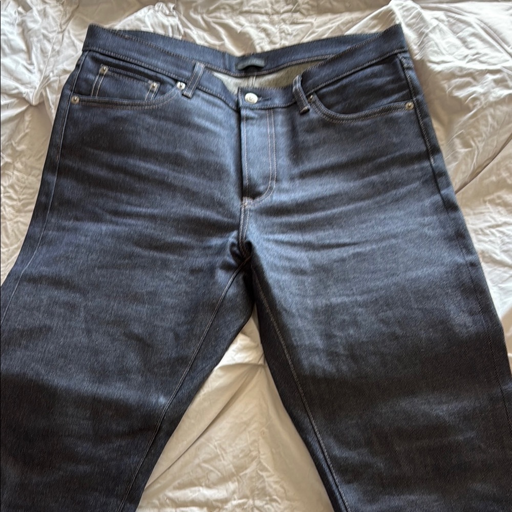 Men's Dark Denim Straight Jeans